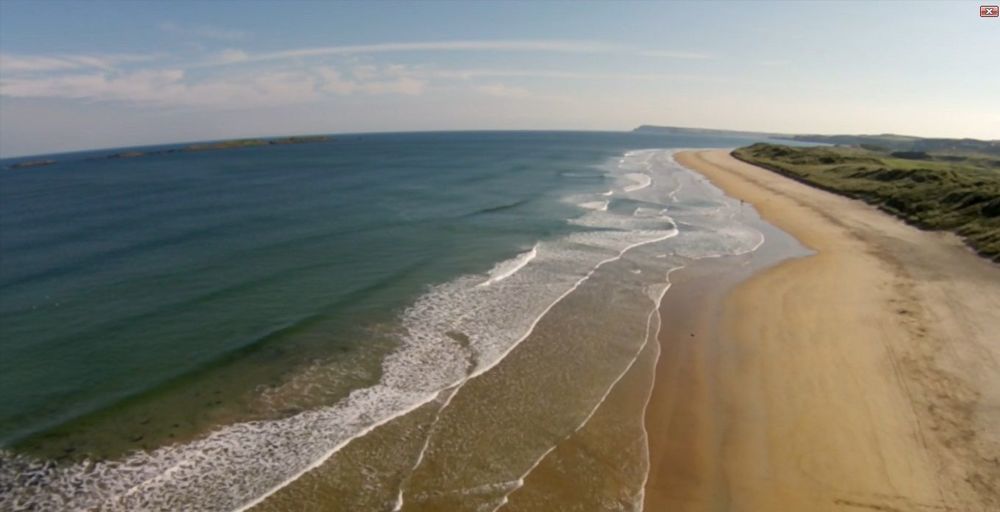 Portrush Adelphi Hotel Luaran gambar Aerial view of the beach