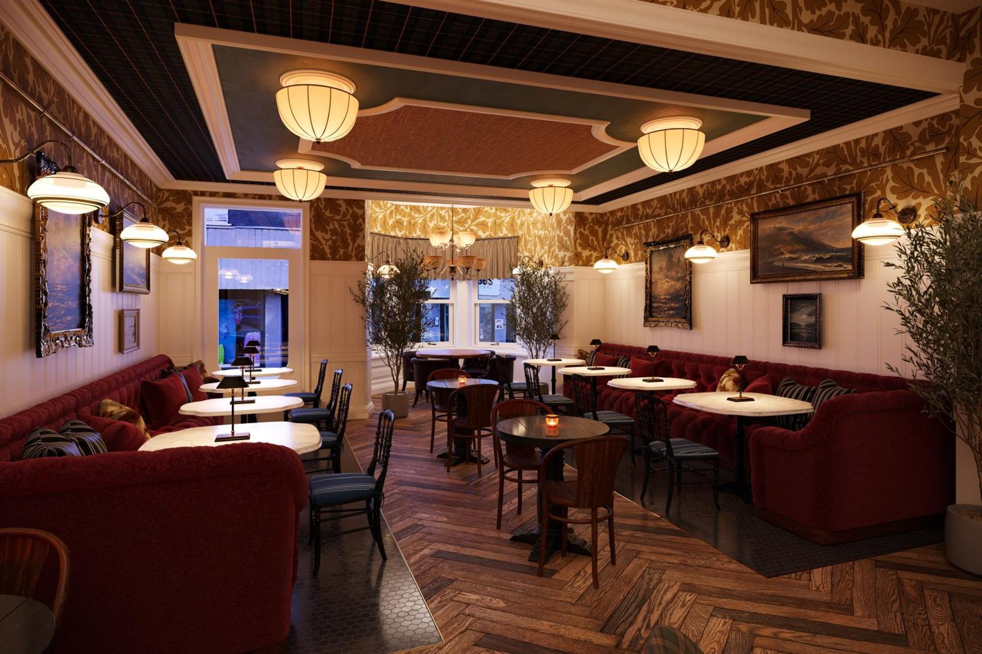 Portrush Adelphi Hotel Luaran gambar Interior of the restaurant